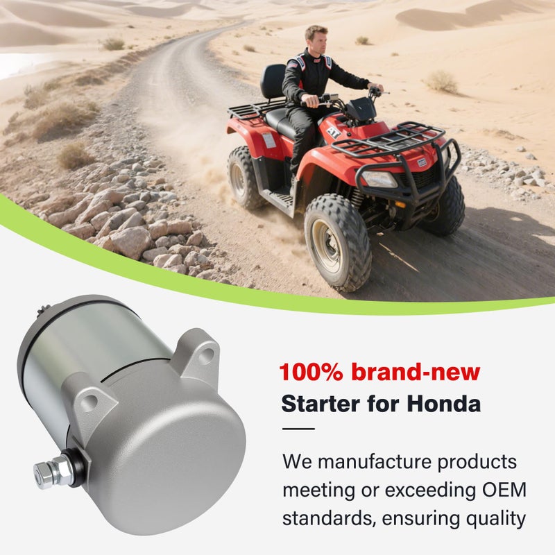 C CLINK Starter for Honda Recon 250 Recon 1997-2007 TRX250TE TRX250TM TRX250 / Sportrax 2001-2008 TRX250TE Fourtrax Recon ES / TRX250TM Foutrax Recon 2002-2007 / TRX250X 2009-2016/31200-HM8-003 31200-HM8-A41 - Image 5